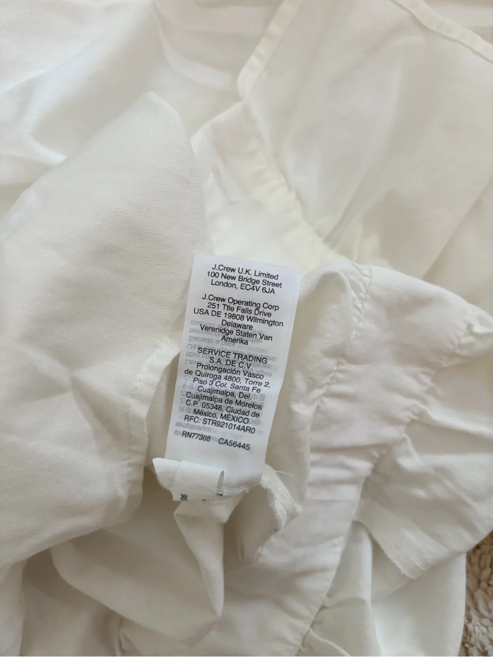 Madewell Puff Sleeve Peplum Wrap Top Pure White NWT Medium